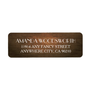 Country Rustic Barn Wood Wedding Labels