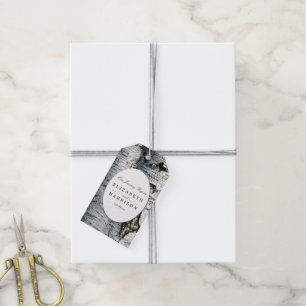 Country Rustic Birch Tree Wedding Gift Tags