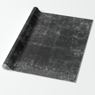 Country Rustic Black And White Vintage Texture Wrapping Paper