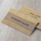 Country Rustic Burlap Business Cards
