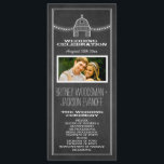 Country Rustic Chalkboard Barn Wedding Programs<br><div class="desc">Country Rustic Chalkboard Barn Wedding Programs - features a printed black chalkboard background on both front and back. This design features a white barn or farm with a rooster weather vane near the top with string lights. This design also features a western or vintage style text for established in and...</div>