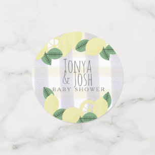 Country Rustic Lemon Boho Watercolor Wash Shower Confetti
