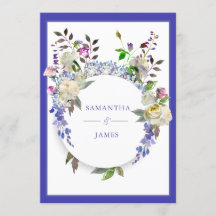 Country Rustic Peony Wedding Invitation