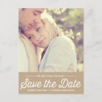 COUNTRY RUSTIC | PHOTO SAVE THE DATE POSTCARD