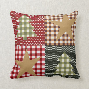 Country Rustic Primitive Christmas Cushion