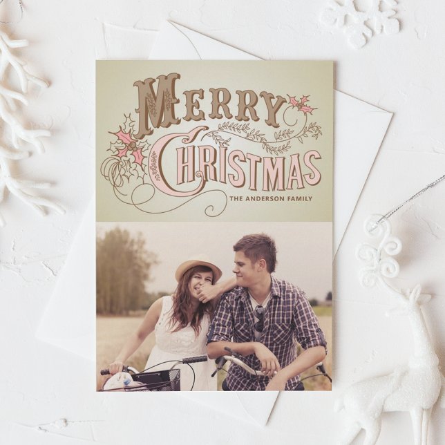 Country Rustic Typography | Holiday Photo Card (Creator Uploaded)