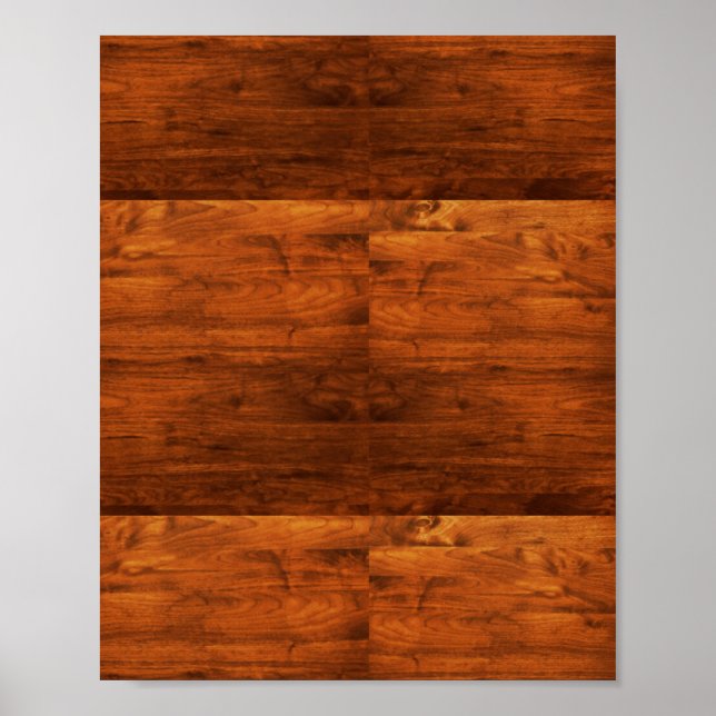 Country rustic wooden textured poster (Front)