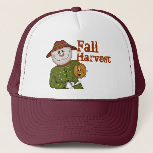 Country Scarecrow Fall Harvest Trucker Hat