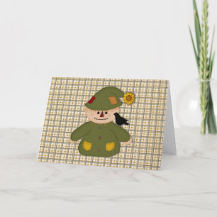 Country Scarecrow Note Card