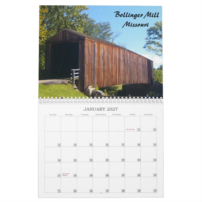 Country Scenes Calendar (Jan 2027)