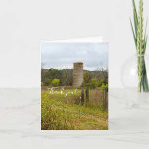 Country Silo Thank You Card