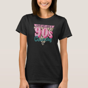 Country Song Music 90s Leopard Western Country Cow T-Shirt