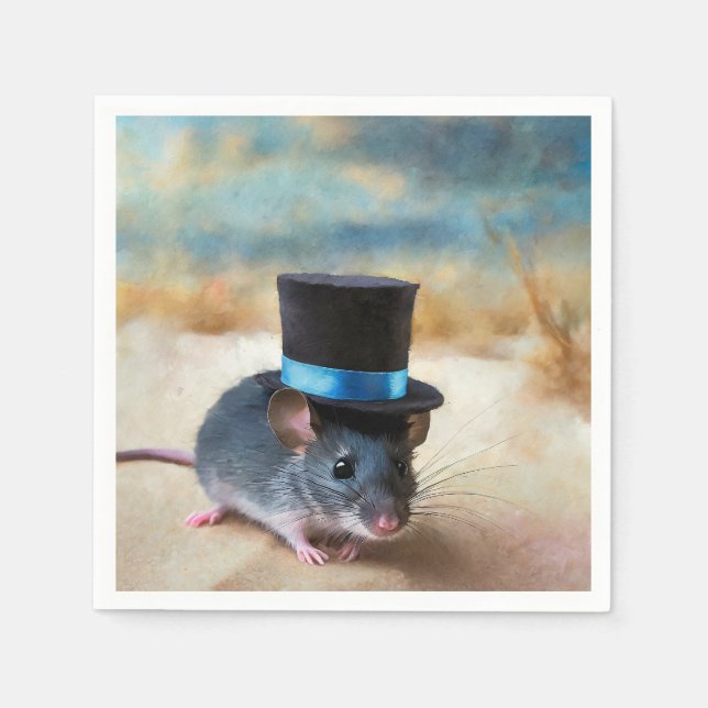 Country Squire Mouse  Napkin (Front)