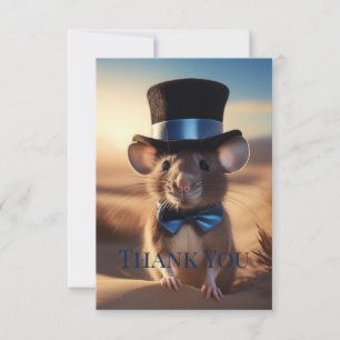 Country Squire Mouse Thank you Card