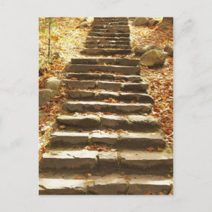 Country Stairway Postcard