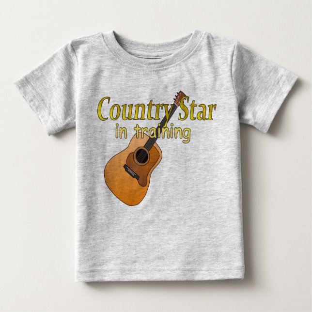 Country Star in Training Baby T-Shirt (Front)