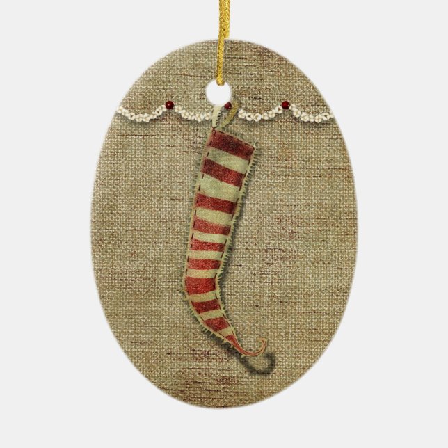country stocking ornament (Front)