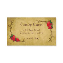 Country Strawberries Business Card
