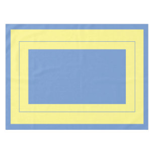 Country style, blue and yellow, cotton tablecloth