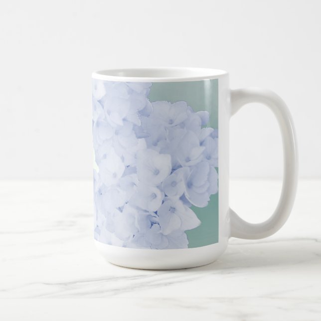 Country Style Blue Hydrangeas Coffee Mug (Right)