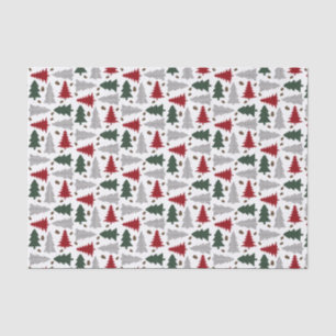 Country Style Christmas Trees  Tissue Paper