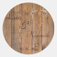 Country Style Rustic Angel Wings Wedding