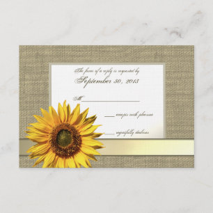 Country Sunflower and Burlap Look Response