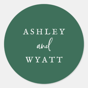 Country Sunflower Green Coordinate Envelope Seals