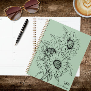 Country Sunflower Illustration Planner