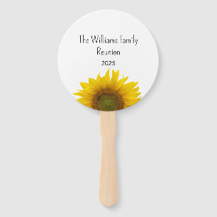 Country Sunflower Summer Family Reunion Barbecue Hand Fan