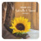 Country Sunflower Wedding Thank You Favour Tag
