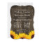 Country Sunflowers Rustic Wood Wedding Invitations