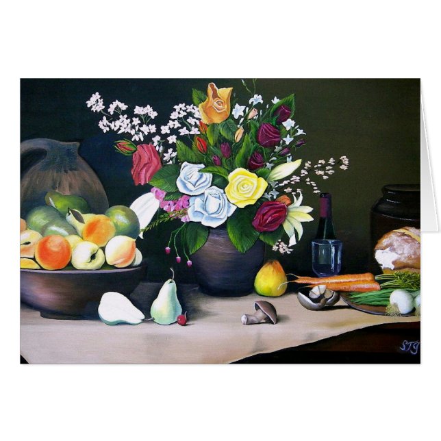 Country Table Painting Card (Front Horizontal)