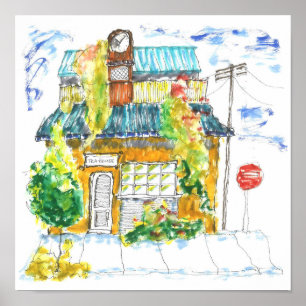 Country Tea House Poster