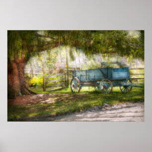 Country - The old wagon out back Poster