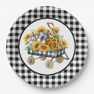 Country Toy Wagon Paper Plate