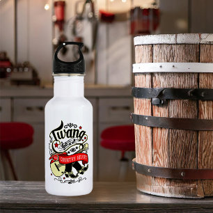Country Twang Red/Black ID464 532 Ml Water Bottle