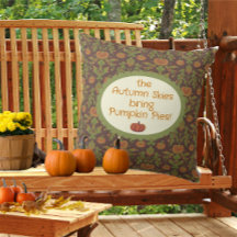 Country Vintage Style Autumn Pumpkin