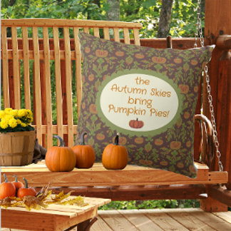 Country Vintage Style Autumn Pumpkin Cushion