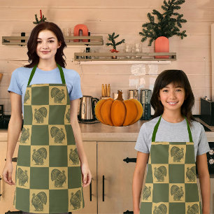 Country Vintage Style Autumn Pumpkin Spice Tea Towel