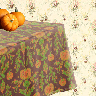 Country Vintage Style Autumn Pumpkin Tablecloth