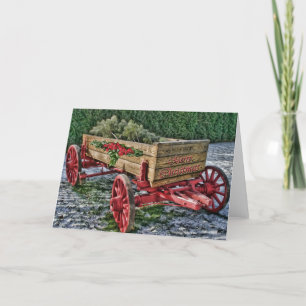 Country Wagon Christmas Card