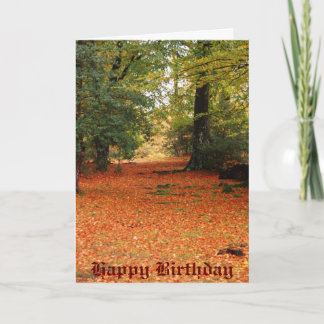 country walk Happy Birthday Card