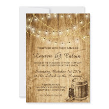 Country wedding invitation with Cowboy boots