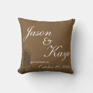 Country Wedding Throw Pillows