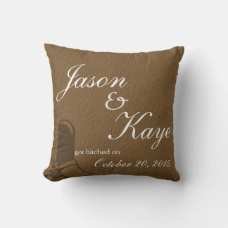 Country Wedding Throw Pillows