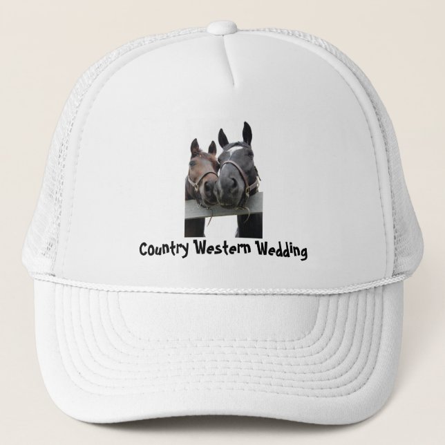 Country Wedding Trucker Hat (Front)