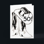 COUNTRY WESTERN "50th" BIRTHDAY WISH Card<br><div class="desc">Fun to send to any person in "your life" for their very special "50th" BIRTHDAY for sure :)</div>