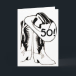 COUNTRY WESTERN "50th" BIRTHDAY WISH Card<br><div class="desc">Fun to send to any person in "your life" for their very special "50th" BIRTHDAY for sure :)</div>