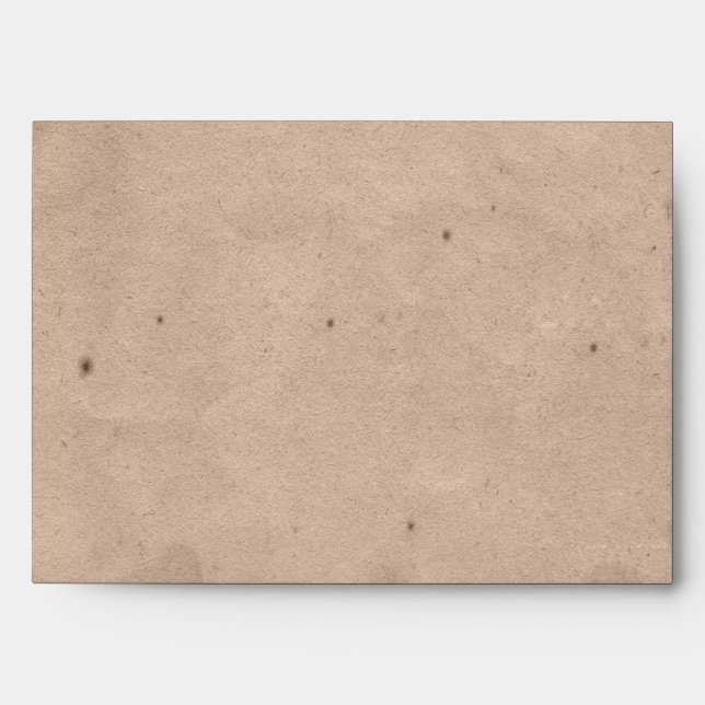 Country Western Barbed Wire Wedding Envelope (Front)